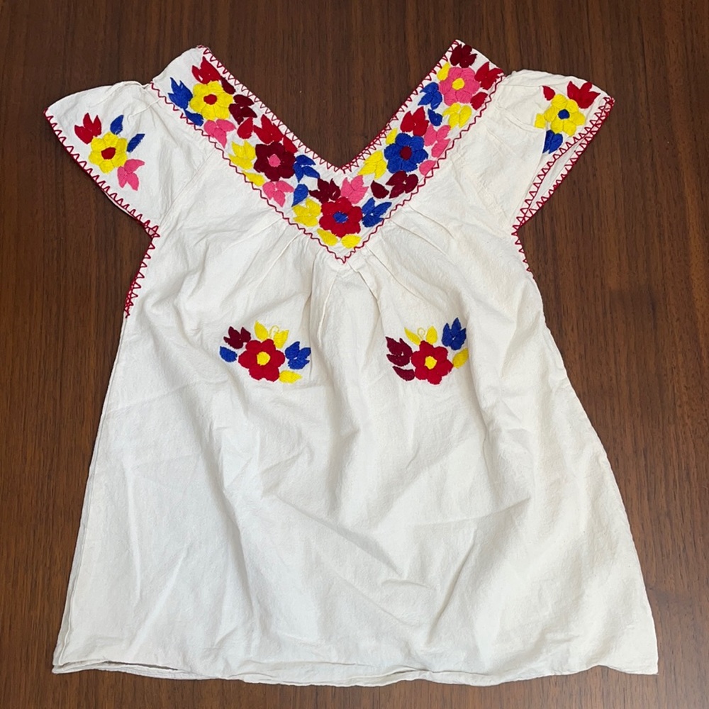Traditional Embroidered Mexican Top